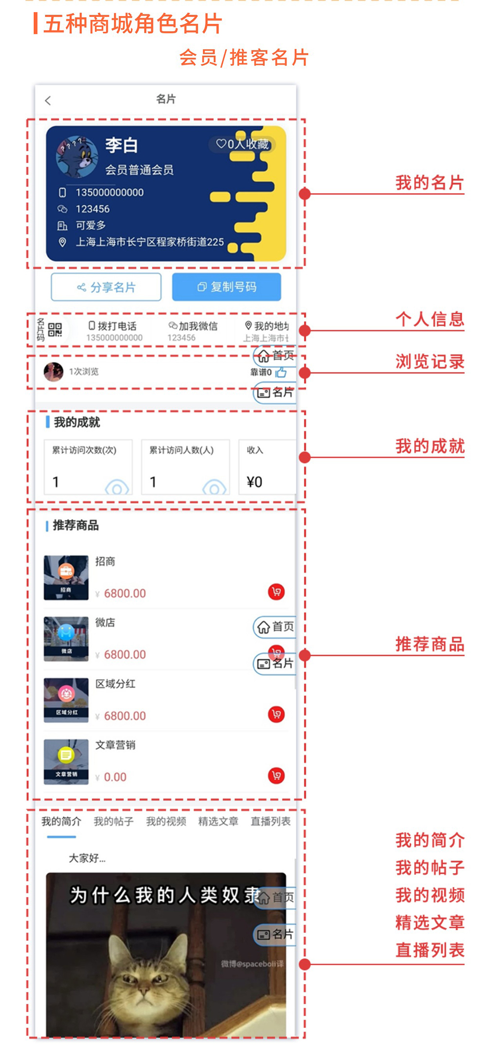 商城名片：多角色智能名片 造超级IP人设_华青创新智慧商业