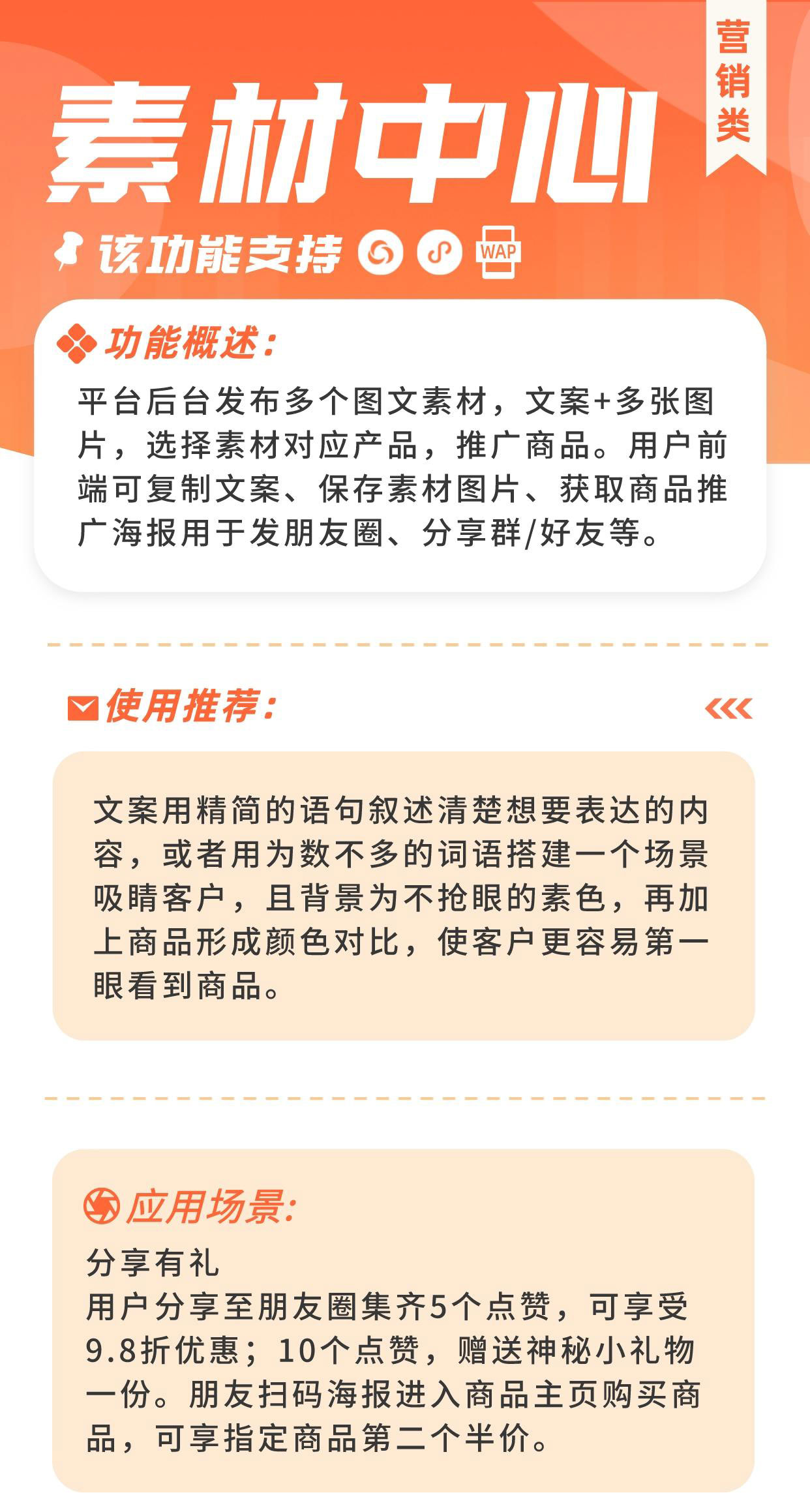 素材中心：推客素材库 一键保存 快速分享_华青创新智慧商业