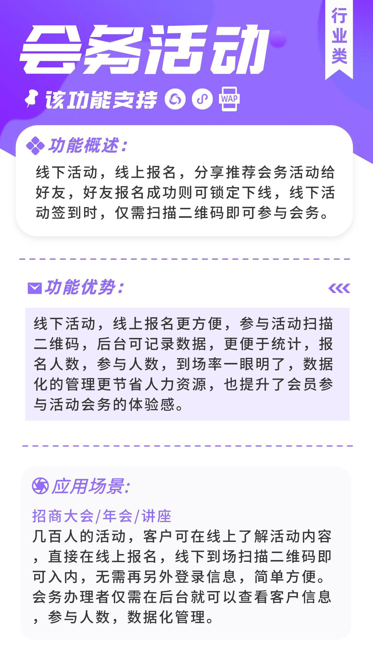 会务管理：线上报名 线下签到 链接线下活动_华青创新智慧商业