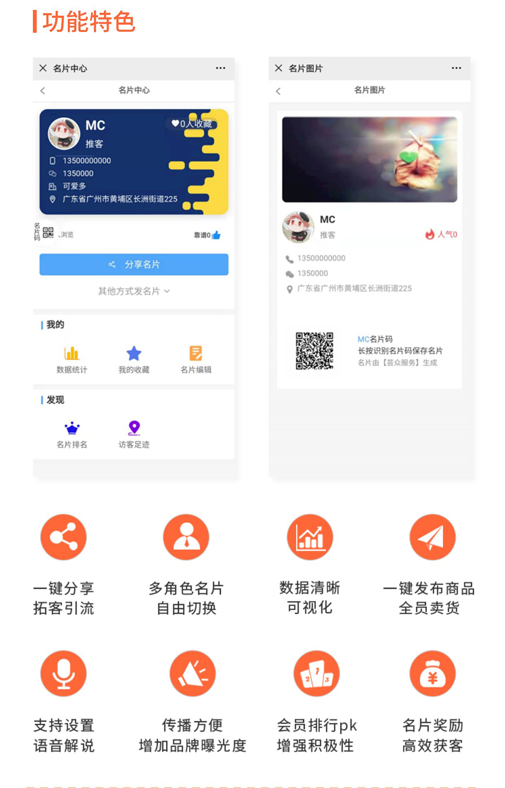 商城名片：多角色智能名片 造超级IP人设_华青创新智慧商业