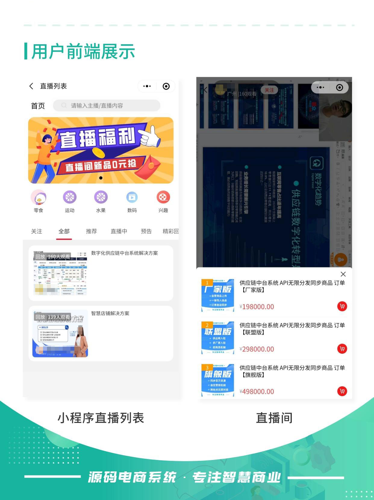 小程序直播：链接公域流量 平台自主开播_华青创新智慧商业