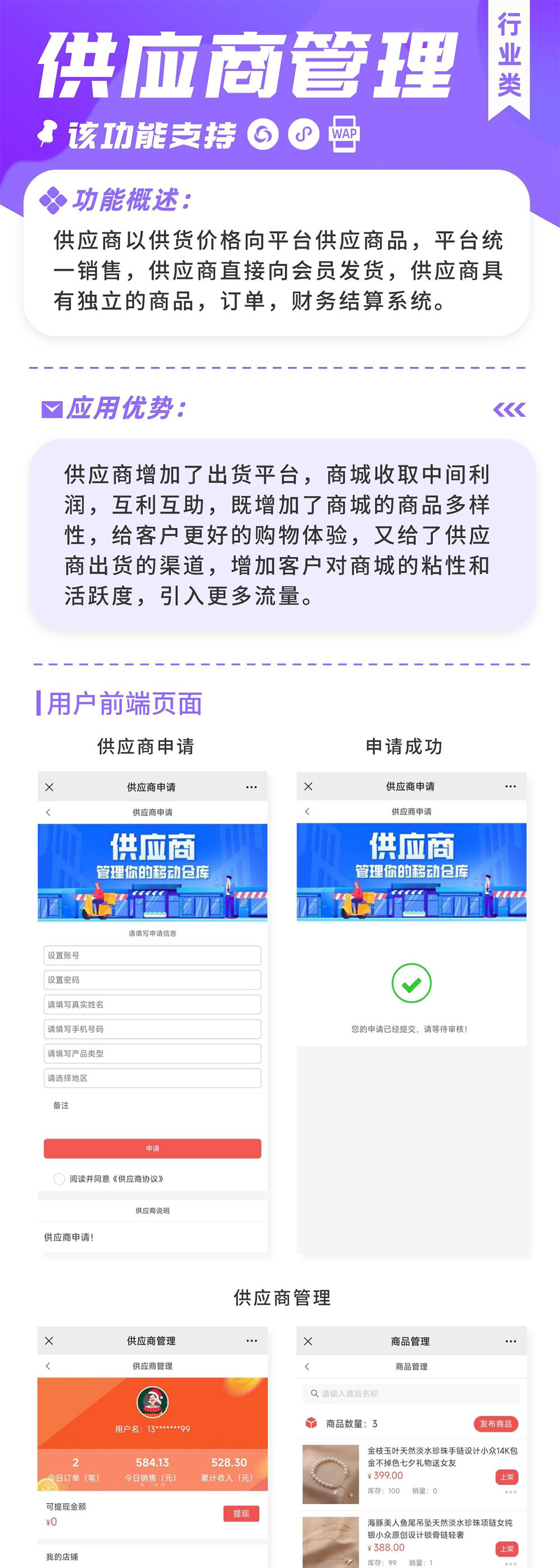 供应商：多商家入驻 丰富品类 统一销售 独立管理_华青创新智慧商业